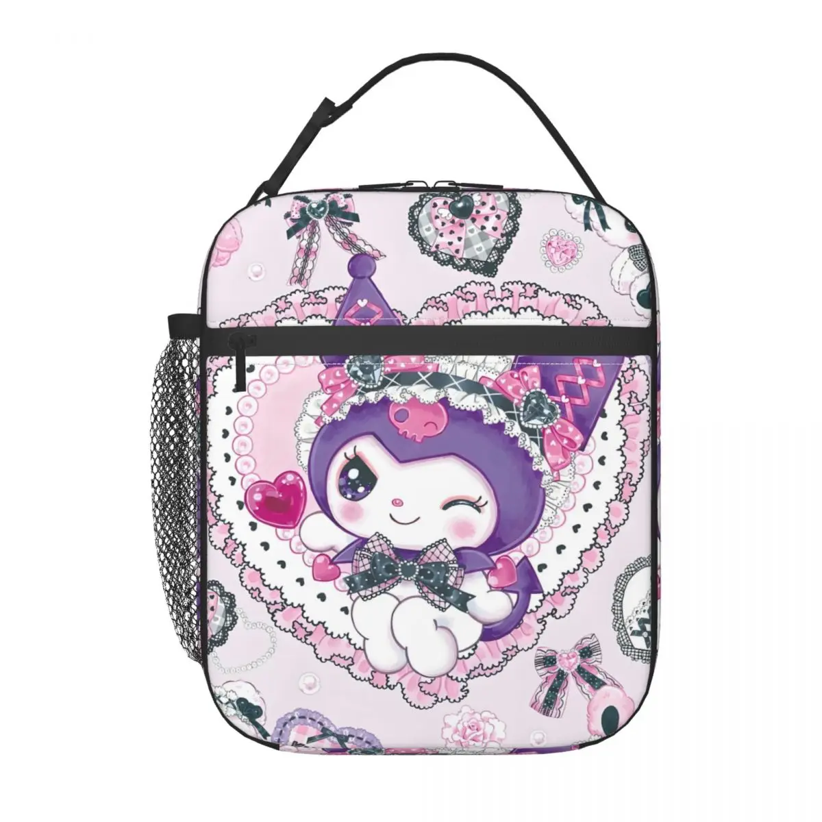 

Custom Kuromi New Thermal Insulated Lunch Bags Women Hot Resuable Lunch Box for Kids School Children Storage Food Tote Bags