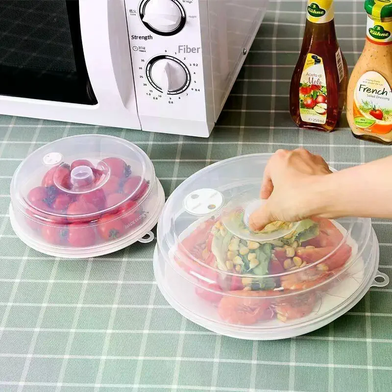 1/2Pcs Microwave Food Cover Anti-Sputtering Heated Sealed Oven Oil Cap Splatter Guard Kitchen No Mess No Grease