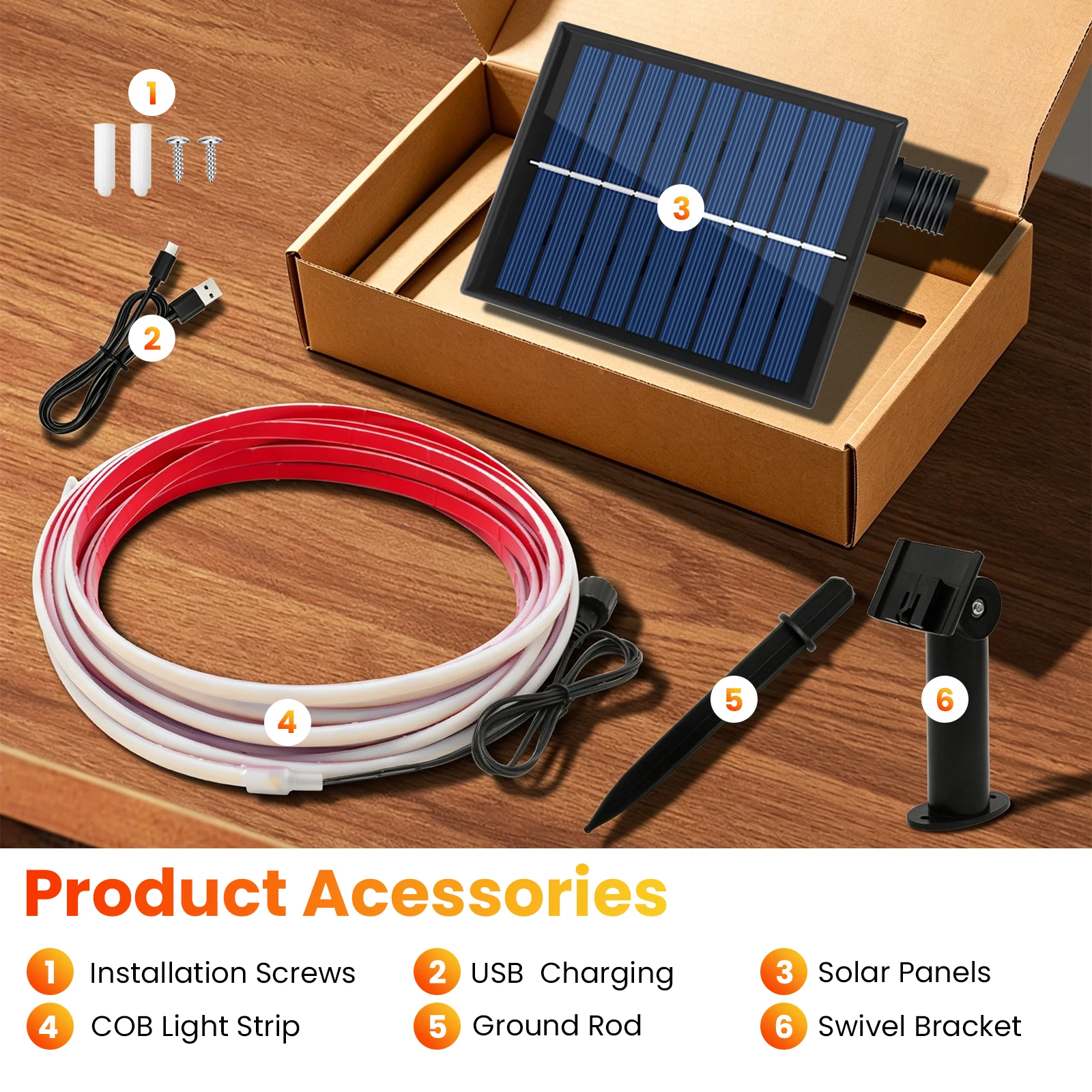 24V COB Neon-Streifen IP68 Wasserdicht Weiß/Rot/Eisblau/Rosa/Grün/Lila Solarbetriebenes Flexibles Band LED-Licht – Detail 15