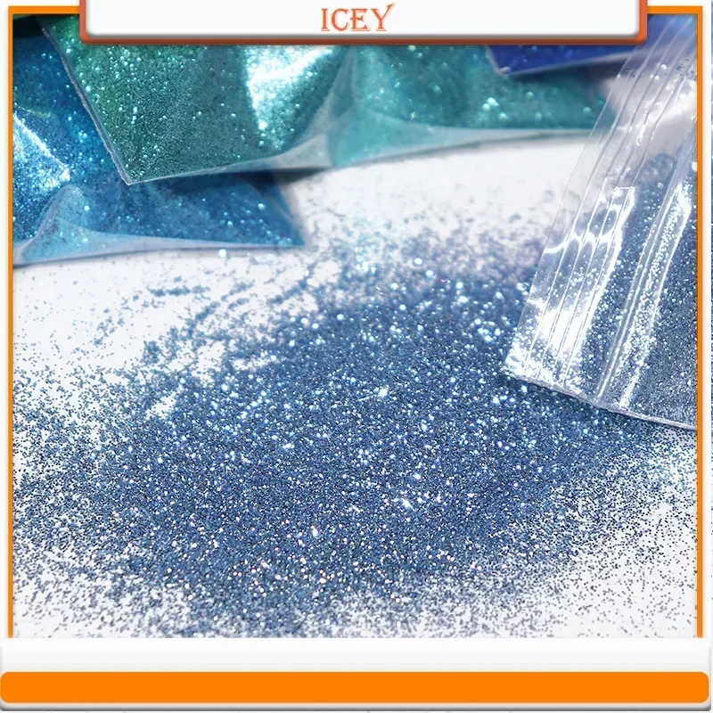 Icey Beauty 1kg Ultra Fine Nail Polish Glitter 0.2MM Colored Gold Onion Powder Nail Powder Decoration