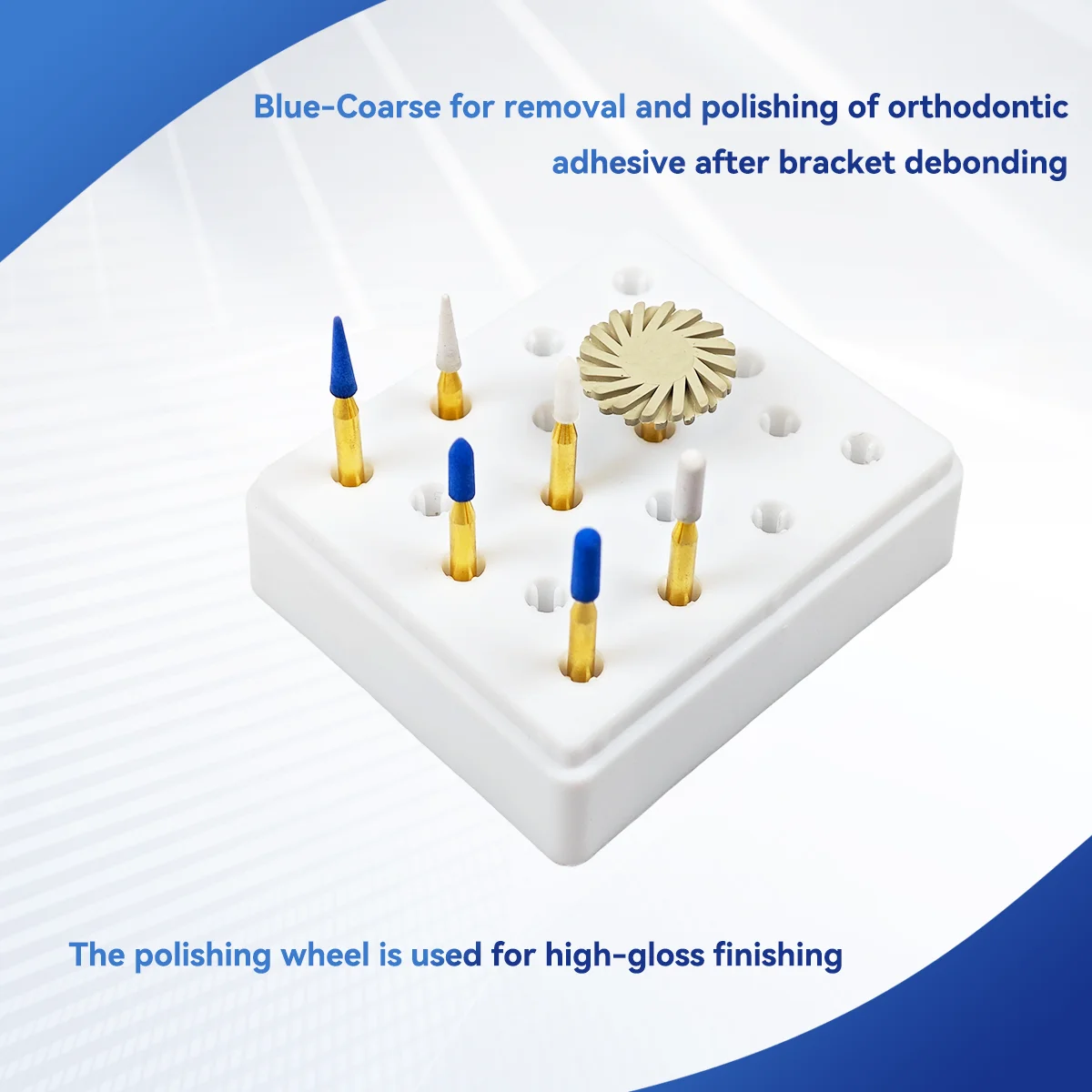 Dental Polishing Spiral Wheel Kit Prophy and Clean for Polishing&Finishing Orthodontic Adhesive Removes Calculus and Stains view 5