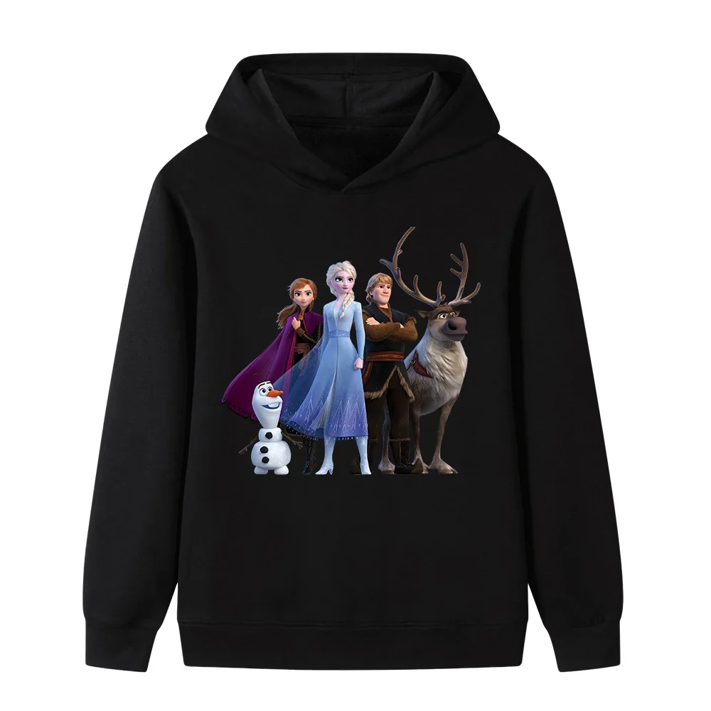 

Милая модная детская одежда Disney, ледяная принцесса, каваи, подарки на день рождения для девочек и мальчиков, повседневные спортивные зимние свитера