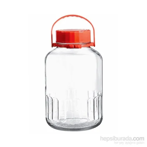 Pasabahce 5 Lt. Red Cap Should Keep Glass Jar