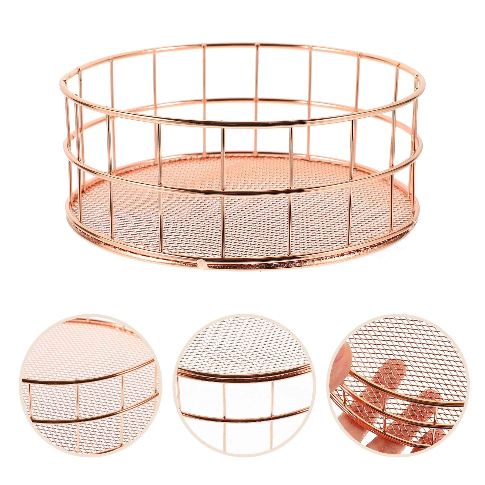 

Office Storage Basket Iron Mesh Organizer For Home Kitchen Bathroom Closet Laundry Room Small Metal Basket With Cutout