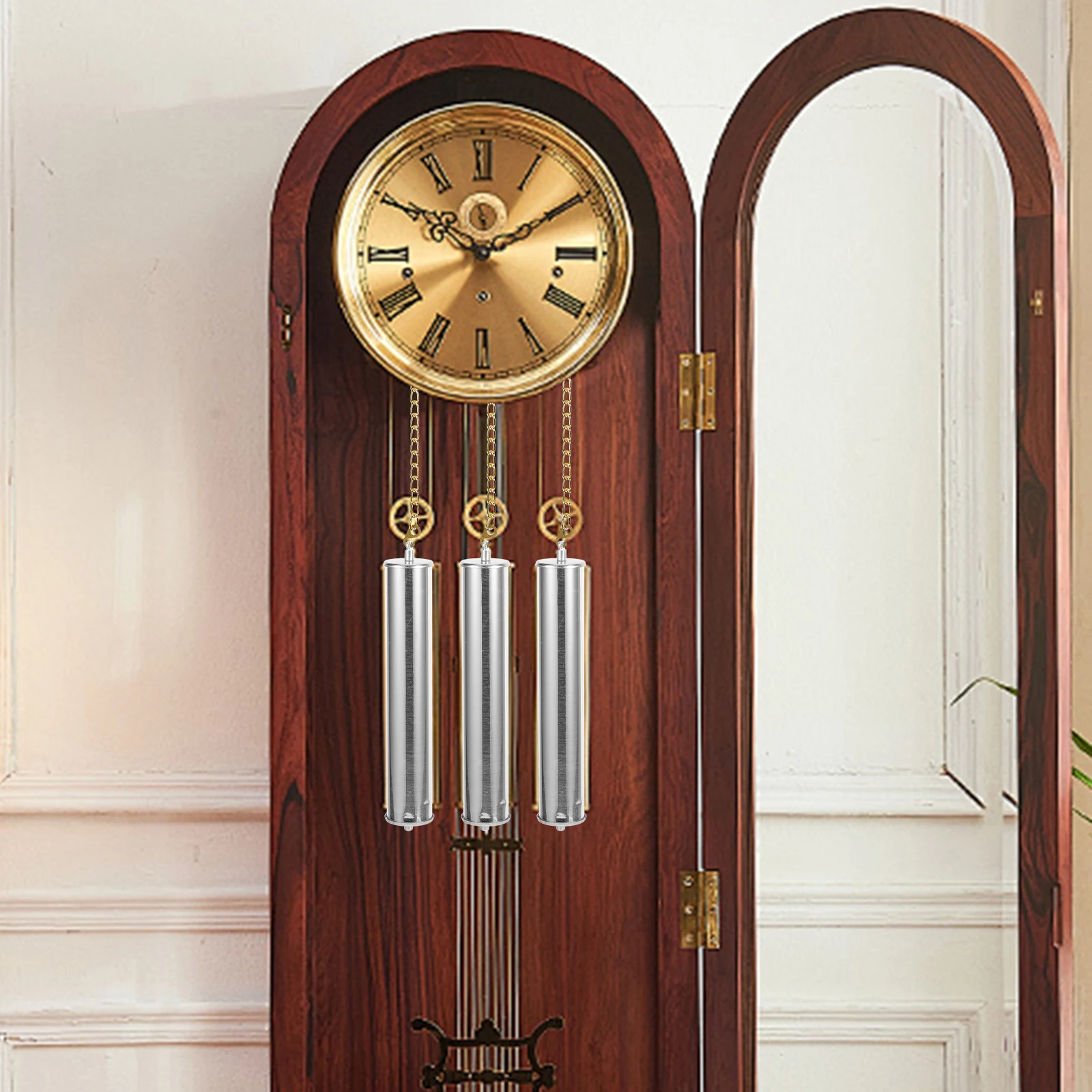 

Pendulum Clock Weights Grandfather Decorative Hammer Vintage Wall Floor Iron Office