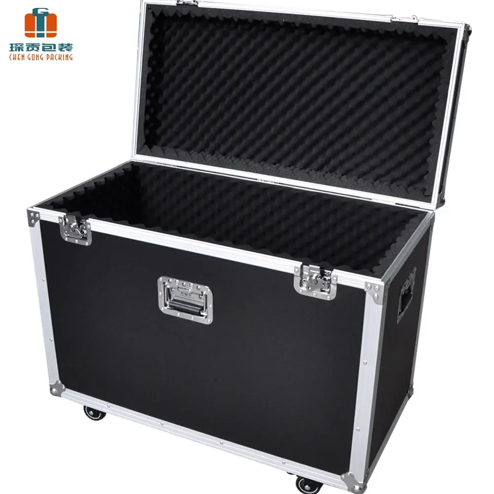 Heavy Aluminum Duty Storage Box Tool Boxes Flight Case with Wheels