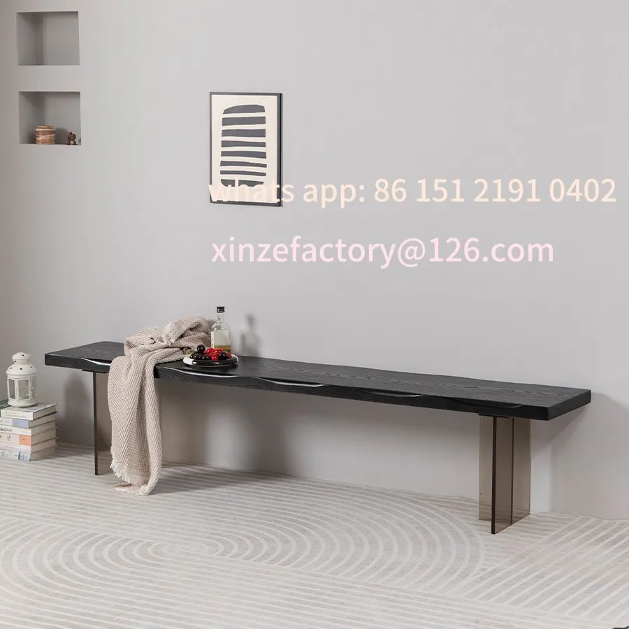 

Customizable Nordic home solid wood bench simple