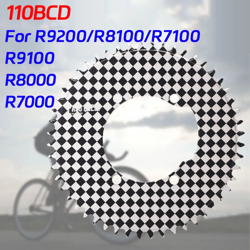 

Звездочка Bcd 110 для Shimano 105 R7000 R7100 Ultegra R8000 R8100 Dura Ace 9100 9200 Узкая широкая аэрооссейный велосипед Star 54t 52T 56T