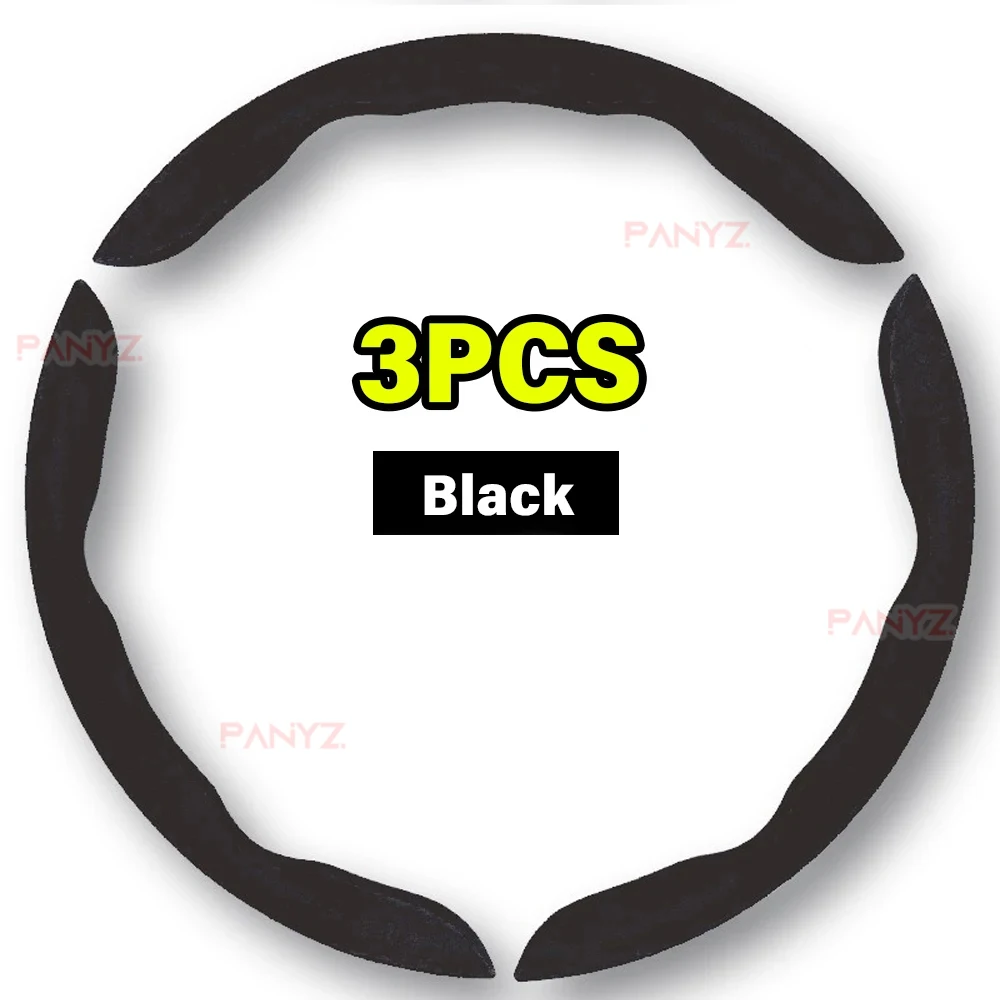 38cm Carbon Fiber Car Steering Wheel Cover no-slip Card Cover Auto Steering Wheel Handle Booster Protective Cover