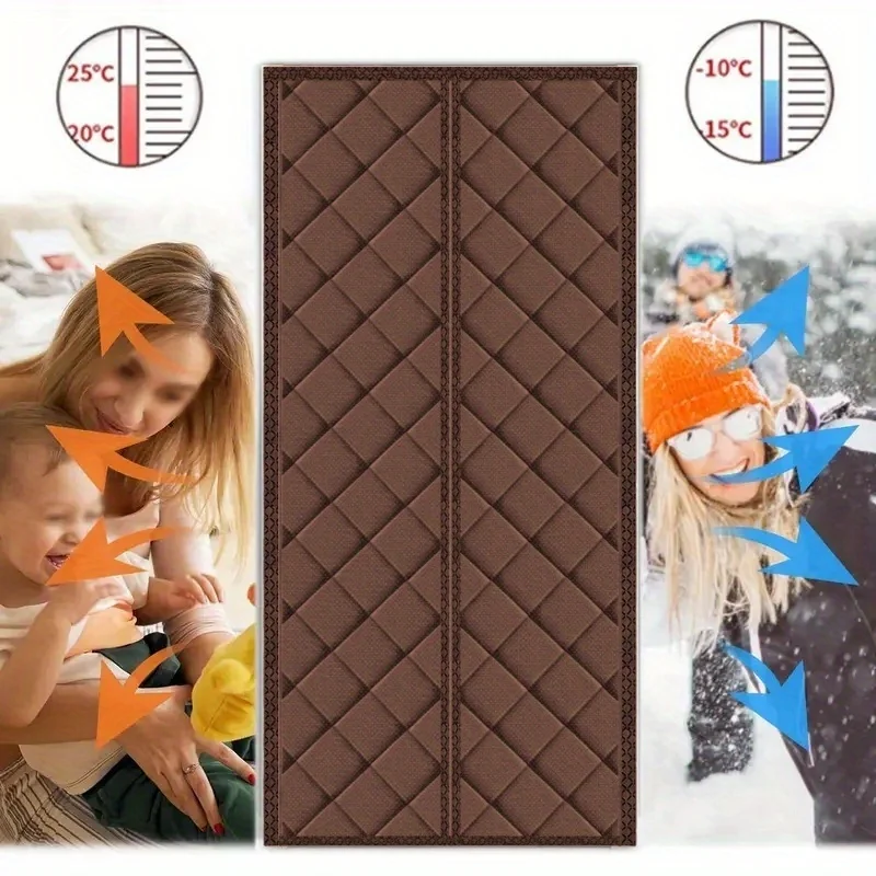 Winter Door Curtains for Doorways Self Absorbing Cotton Home Thickened Thermal Insulation Partition Curtains Cold Curtains 커튼 - Image 5