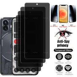 4Pcs For Nothing Phone 2 Glass Nothing Phone 2 Tempered Glass 9H HD Protective Privacy Anti-Spy Screen Protector Nothing Phone 2