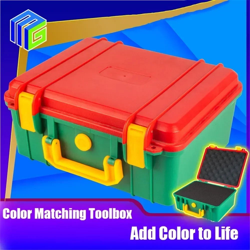 Heavy-Duty ABS Toolbox with Foam Insert Safety Equipment Storage Case for Precision Instruments Portable Waterproof Tool Case