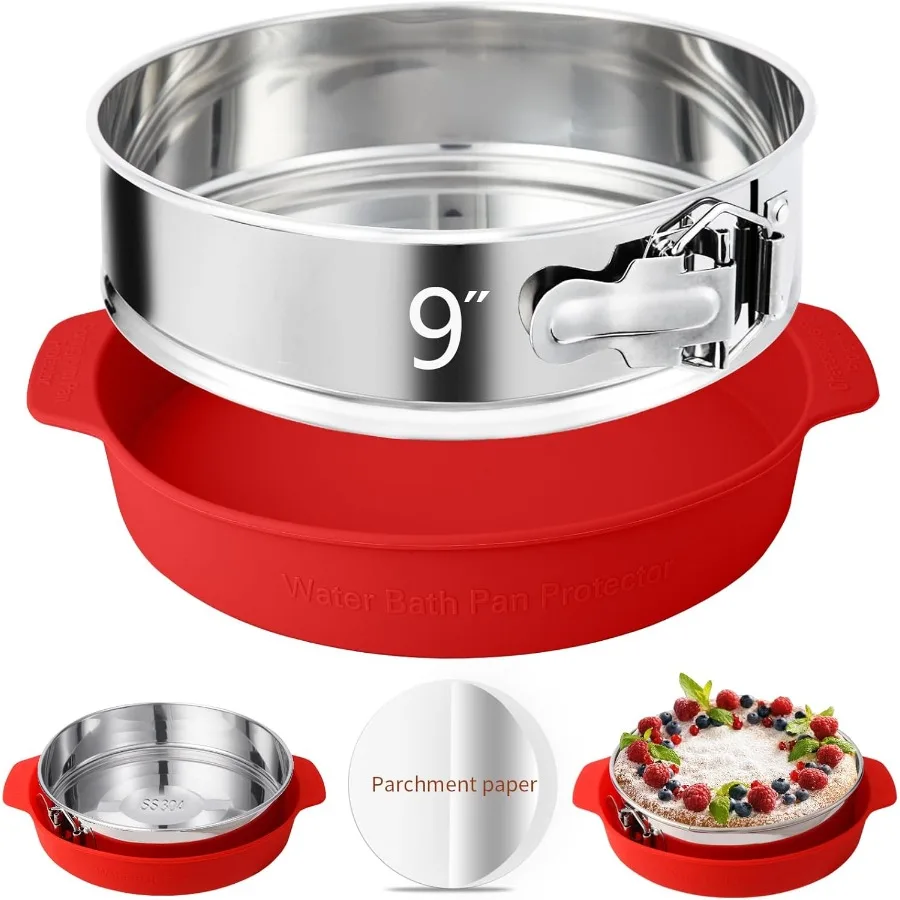 

Форма для торта 9 Ih с антипригарным покрытием из нержавеющей стали 304, форма для торта со съемным дном, герметичный силиконовый чизкейк 10 Ih