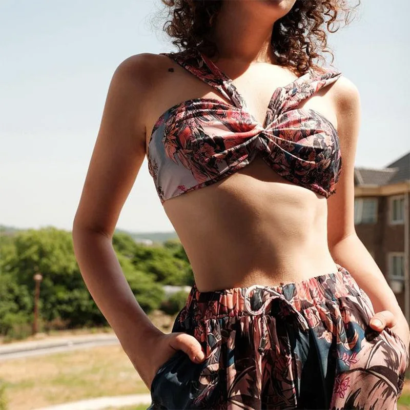 

2023 New Split Bikini High Waist Pants Sexy Swimsuit Women Suit Surf Wear Swimwear Bikini Summer Beach Wear