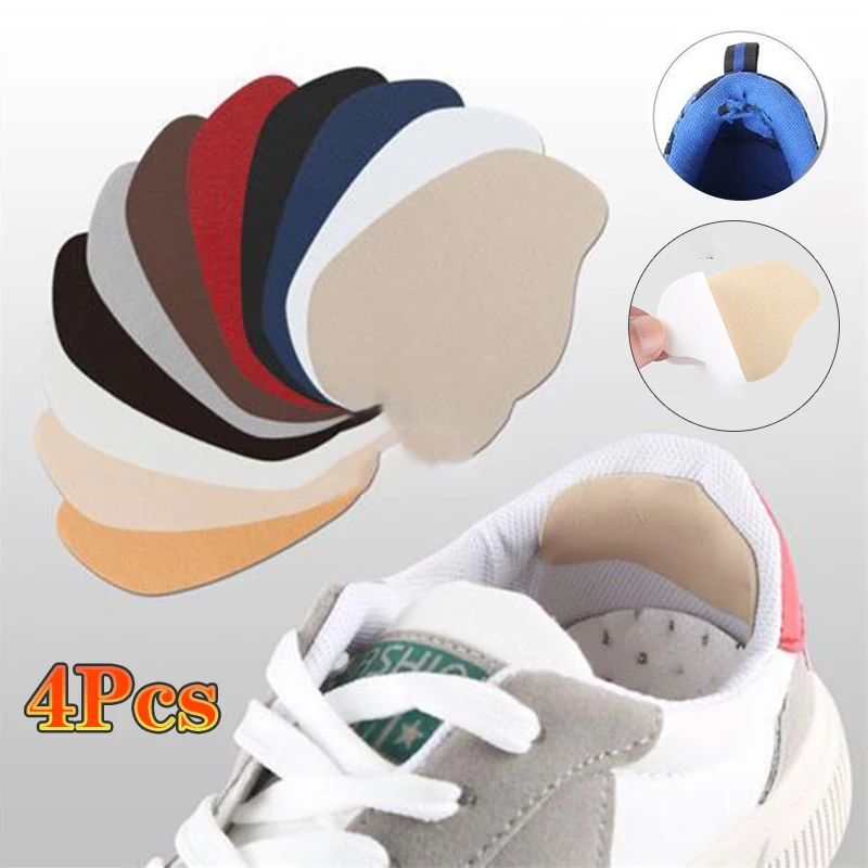 4 Stück Sportschuh-Patches Einlegesohlen Sneakers Herren Fersenreparatur-Pads Damen für Anti-Verschleiß Schuh-Fersen-Aufkleber Fußpflege-Einlagen – Detail 1