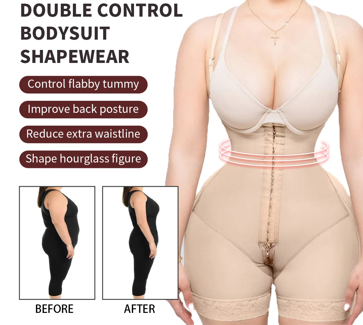 Faja Colombian Hourglass Girdles Full Body Shapewear Post Surgery Postpartum Corset Compression Abdomen Sport Slimming Sheath