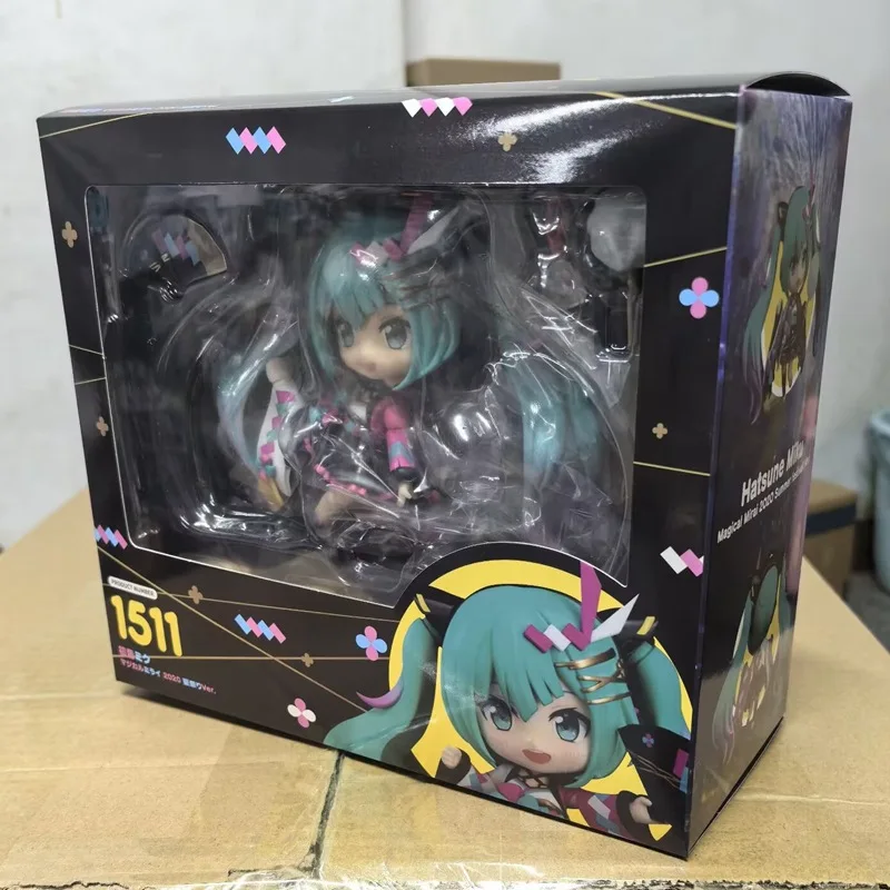 Anime Summer Magic Hatsune Miku Face interchangeable Action Figure PVC Model statue Toys doll Desk Decor Collectible Gifts boxed