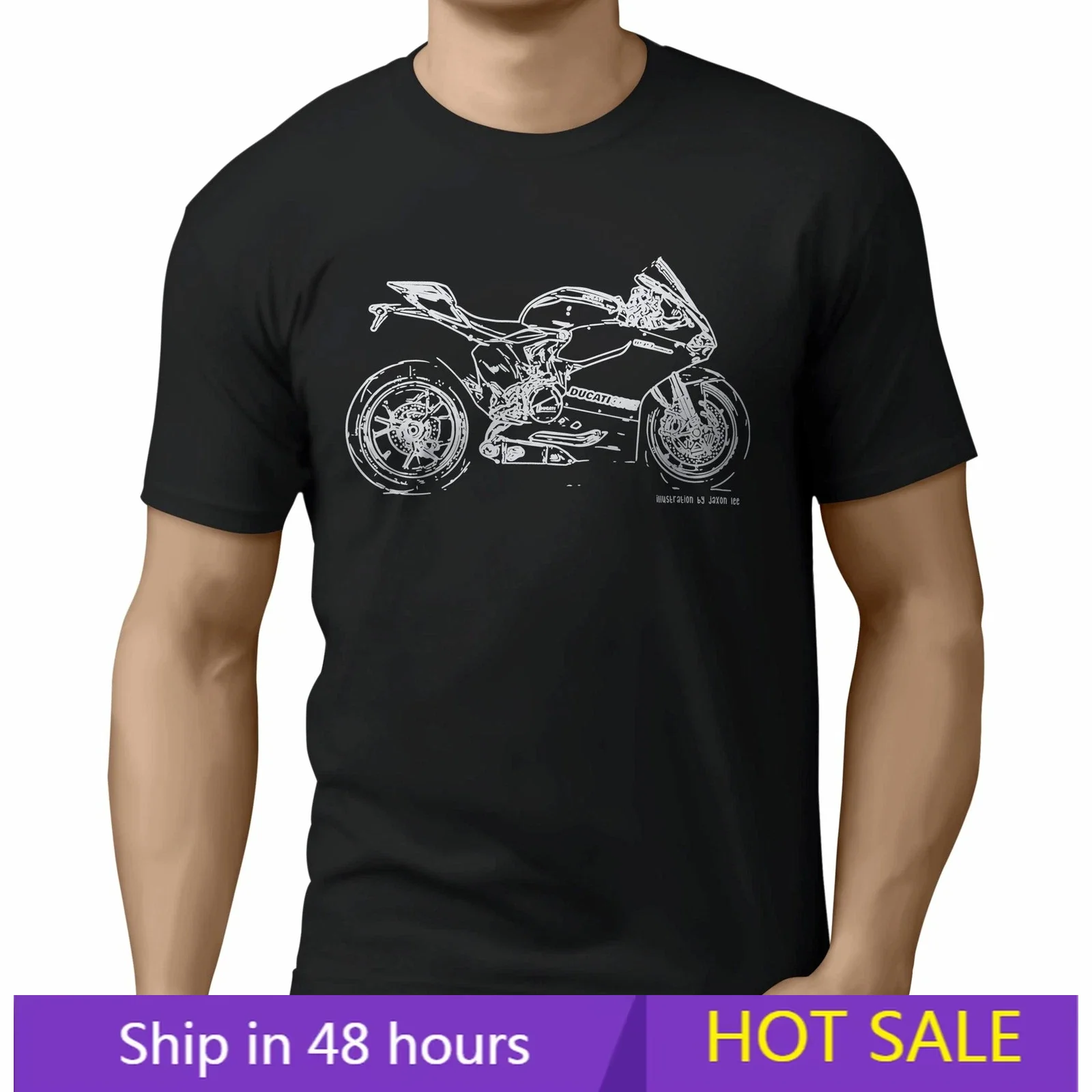 

Men T Shirt Casual Sports Tops For D/uc.ati 1199 Panigale R Motorbike T-shirt Graphic Summer Short Sleeves Streetwear