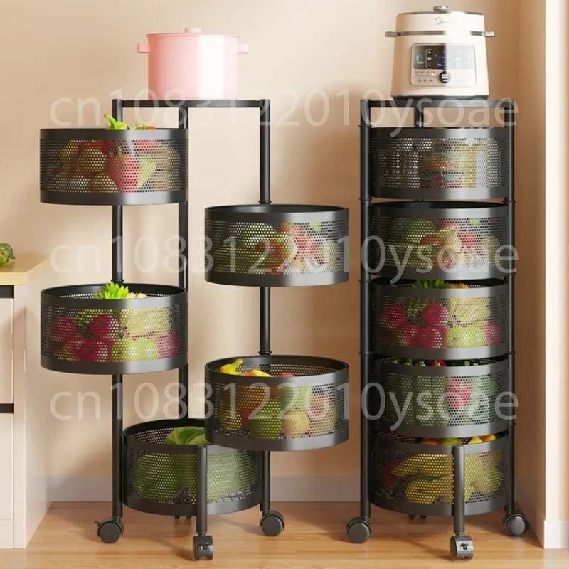 Kitchen Cast Iron Multi-layer Storage Rack Kitchen Storage Vegetable Rack Storage Rack