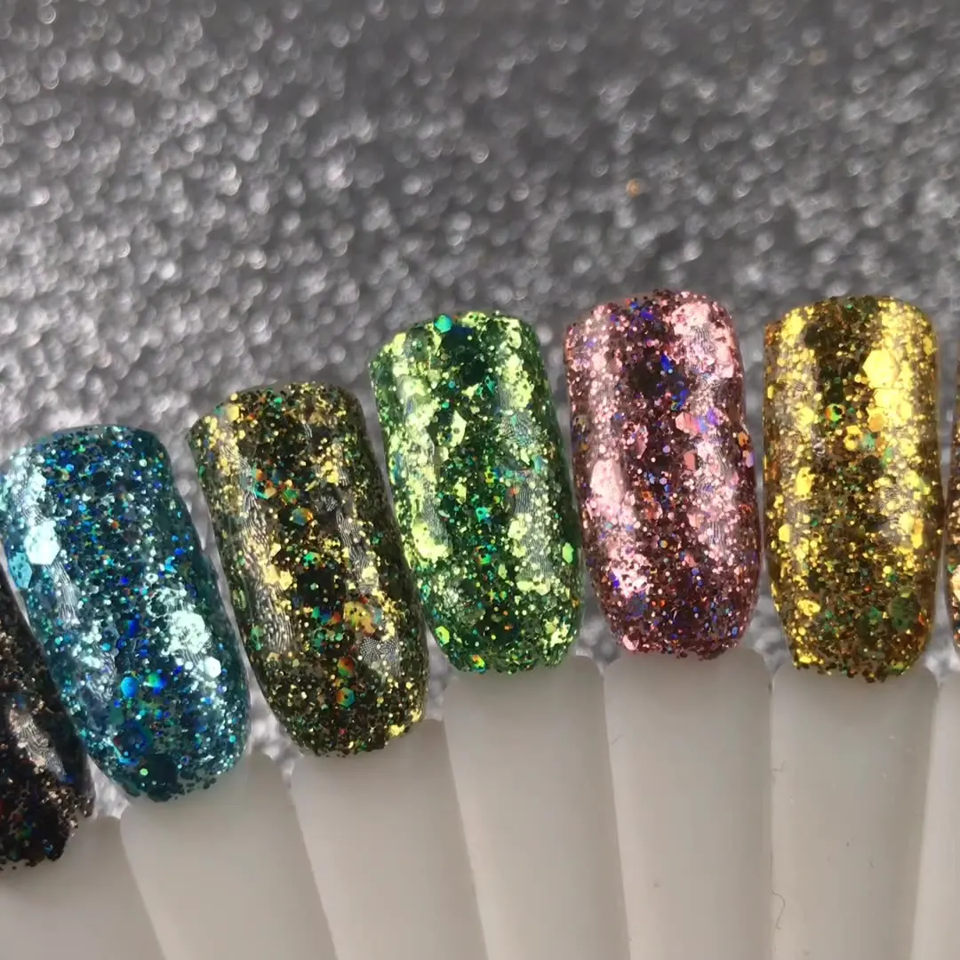 ROSALIND 5ml เงาเจลเล็บภาพวาดเล็บ Vernis กึ่งถาวรเพชร Glitter UV เล็บเจล Top Coat เล็บ