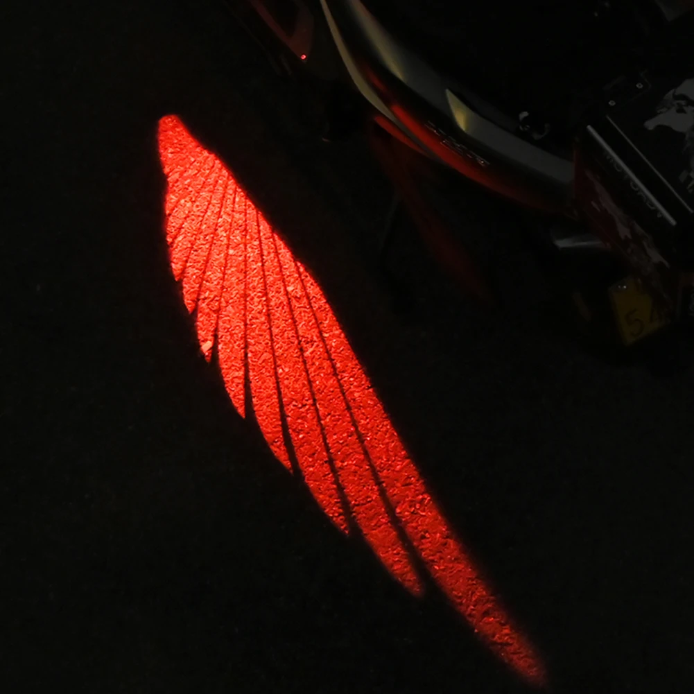 

2Pcs Motorcycle Angel Wing LED Lamp 8-30V Angel Wings Projection Lights LED Carpet Underglow Motorcycle Modified Decorative Lamp