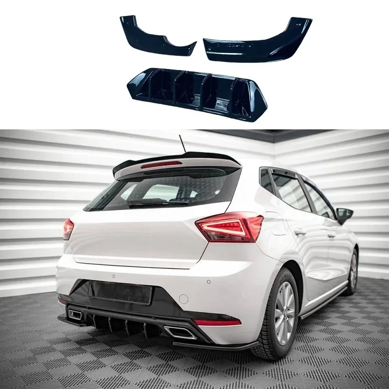 

Maxton Style Rear Side Splitters For Seat Ibiza FR Mk5 Seat Ibiza Standard Mk5 2017-2021 Rear Bumper Valance Spoiler Splitter