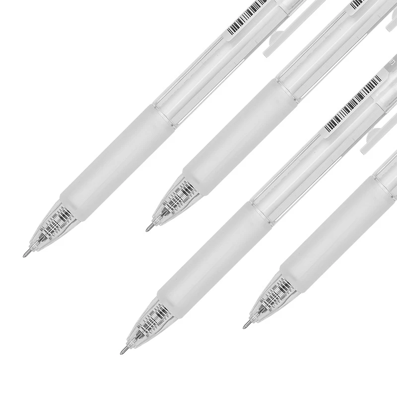 Deli – stylo Gel noir, 0.35mm, encre noire, à prise souple, fournitures pour écriture, A122, 1 pièce