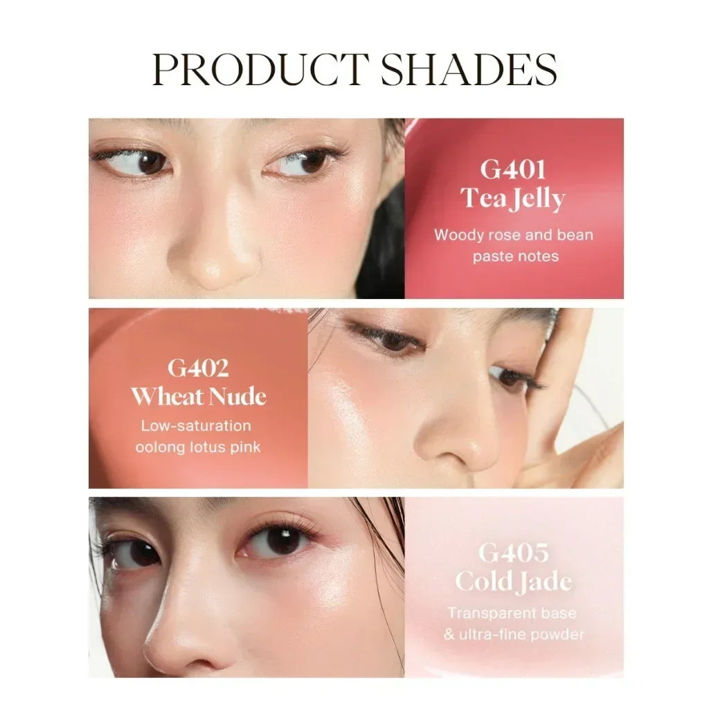 JOOCYEE Fard GLAZED MULTI-VOSO STICK Fard SATIN a lunga durata per occhi e guance Cosmetici originali per il trucco reale