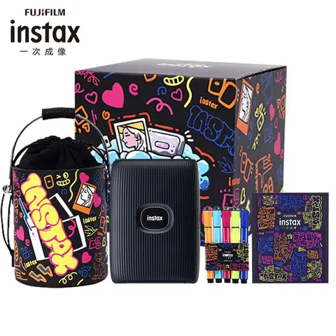 Nuova stampante Fujifilm Origin Instax Mini Link 2 stampante per Smartphone istantanea bianca/rosa/blu con Mini pellicola Fuji Instax