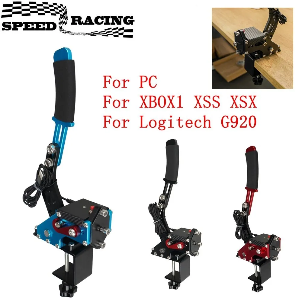 Universal USB Handbrake&Fixing Clamp Bracket For XBOX1 XSX XSS For Logitech G920 PC All Steering Wheel Available Racing Game