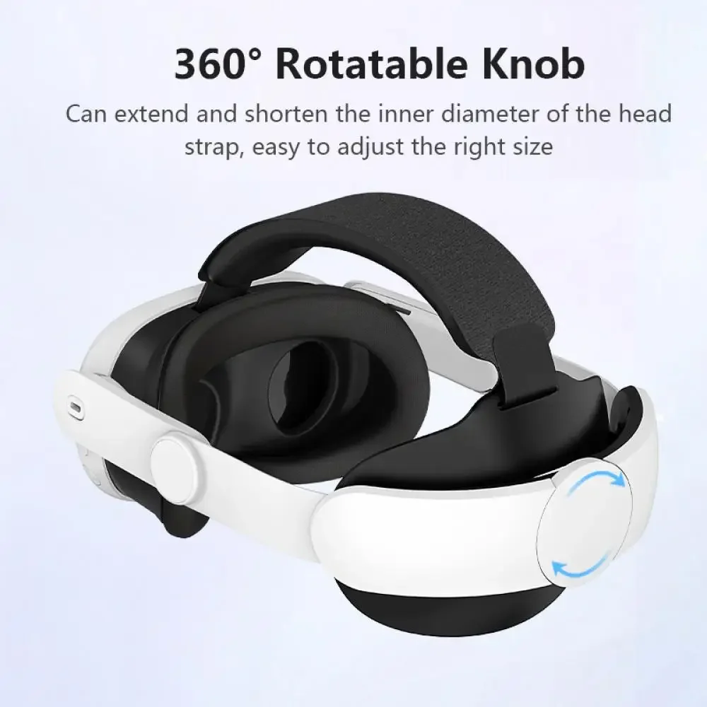 حزام رأس VR قابل للاستبدال لـ Meta Quest 3S/Quest 3 حزام رأس قابل للتعديل سماعة رأس مريحة لملحقات Quest 3S VR