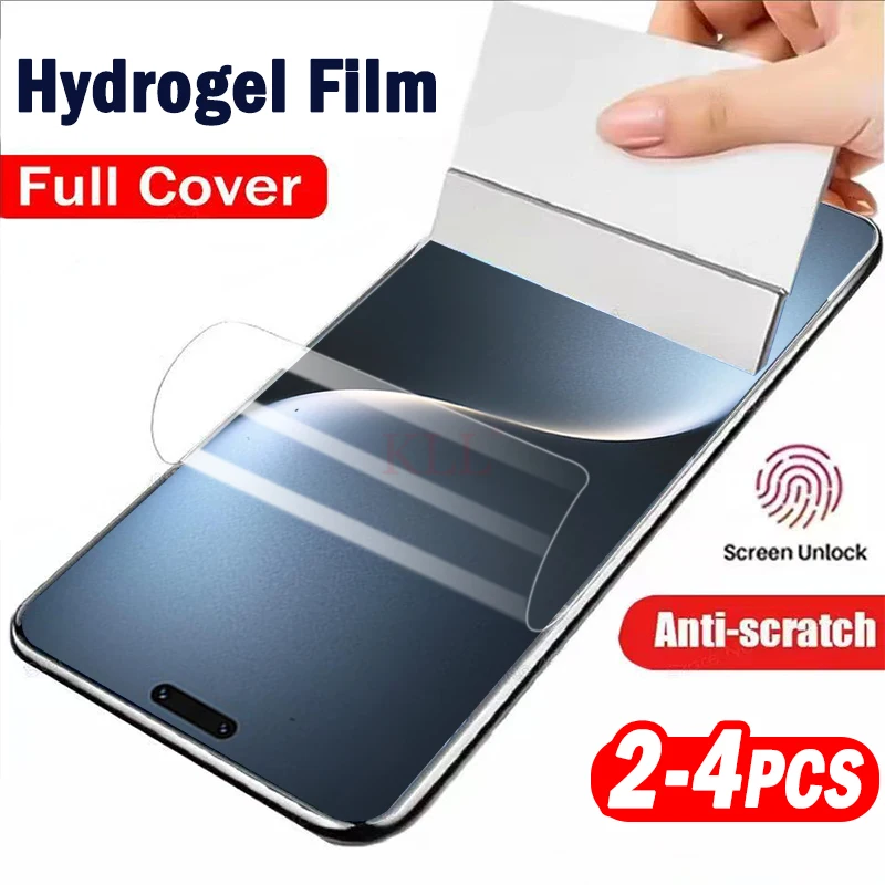 

2-4 шт. прозрачная силиконовая гидрогелевая пленка для Honor Magic7 Lite, защитная пленка для экрана Magic 6 Pro 5 RSR 4 Ultimate, мягкая пленка, не стекло