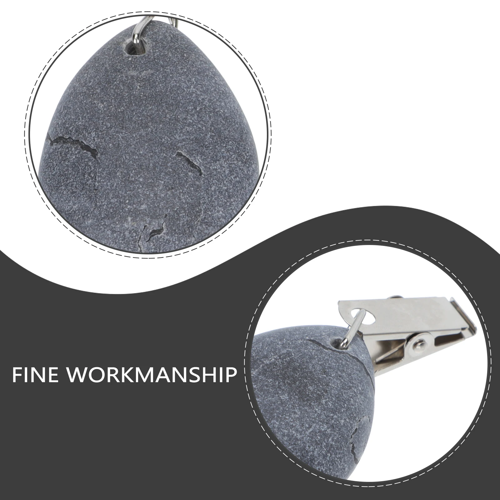 

4 Pcs Marble Tablecloth Clips Windproof Iron Fixing Pendants Anti Slip Picnic Weights Table Cover Holders Outdoor Durability