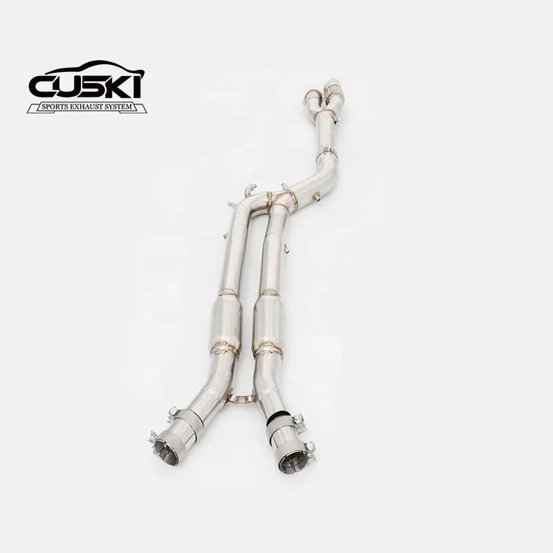 Equal length Mid pipe For BMW M3/M4 F80 F82 F83 S55 3.0T 2014-2019 High Performance Exhaust Pipe Car Exhaust System