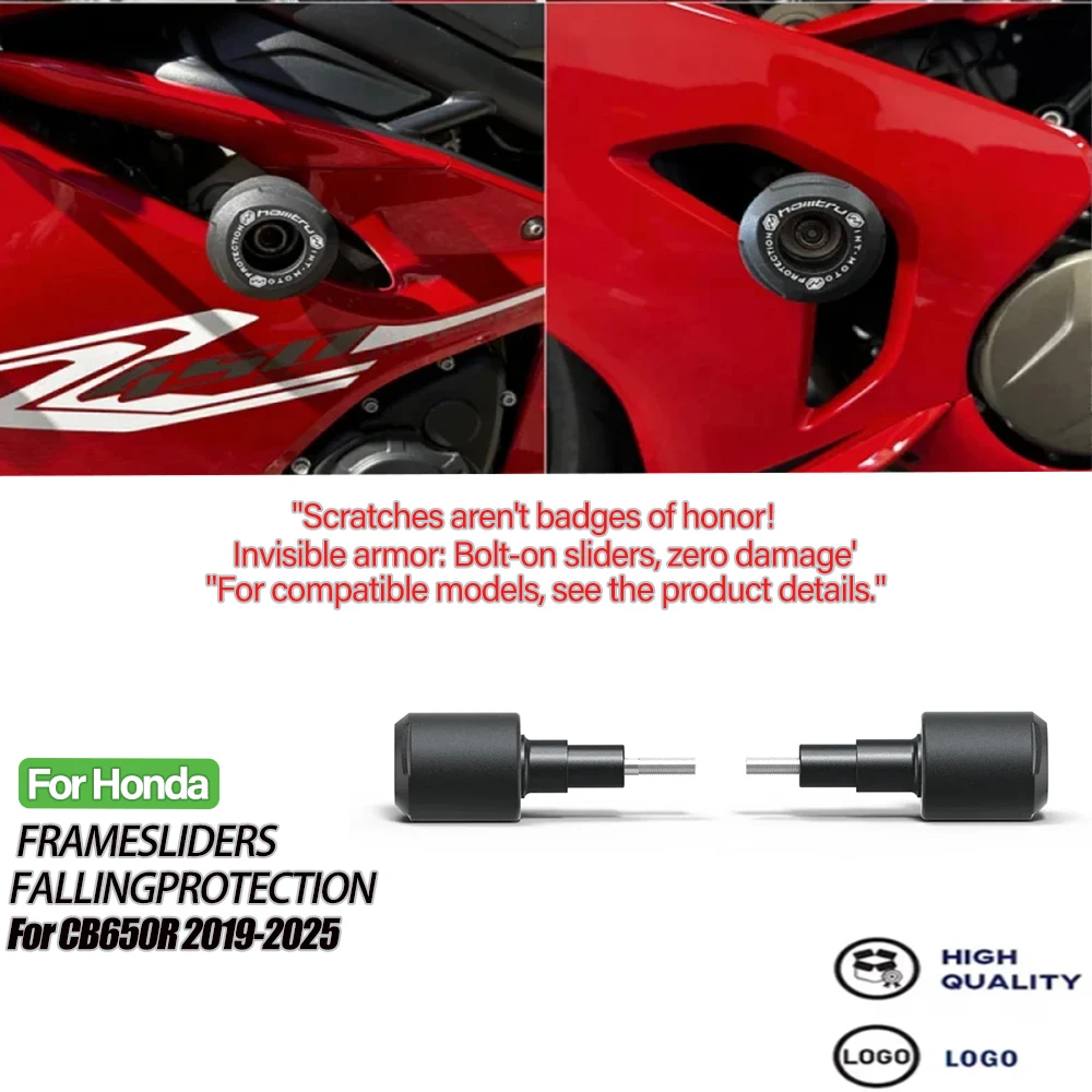 

CB650R 2024-2025 Frame Slider Crash Protector For HONDA CB650R Motorcycle Falling Protection Crash Pad