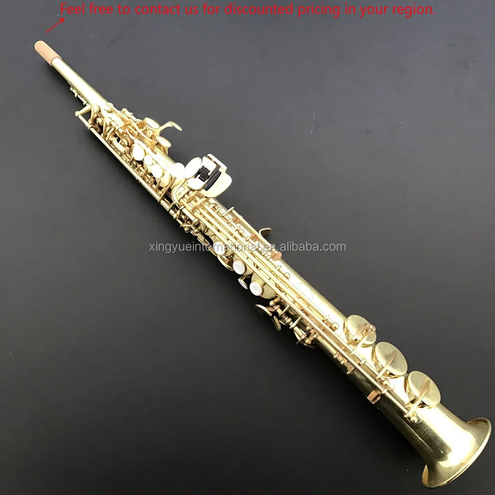 

Raw Brass Surface Soprano Saxophone