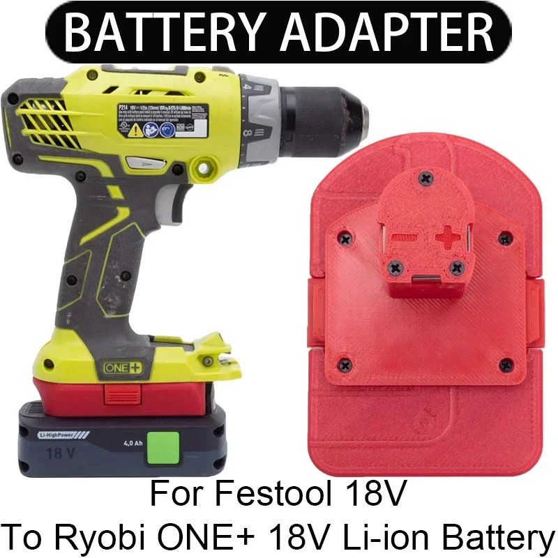 

Adapter/Converter for Ryobi ONE+ 18V Li-Ion Tools Convert to Festool AIRSTREAM 18V Li-Ion Battery Adapter