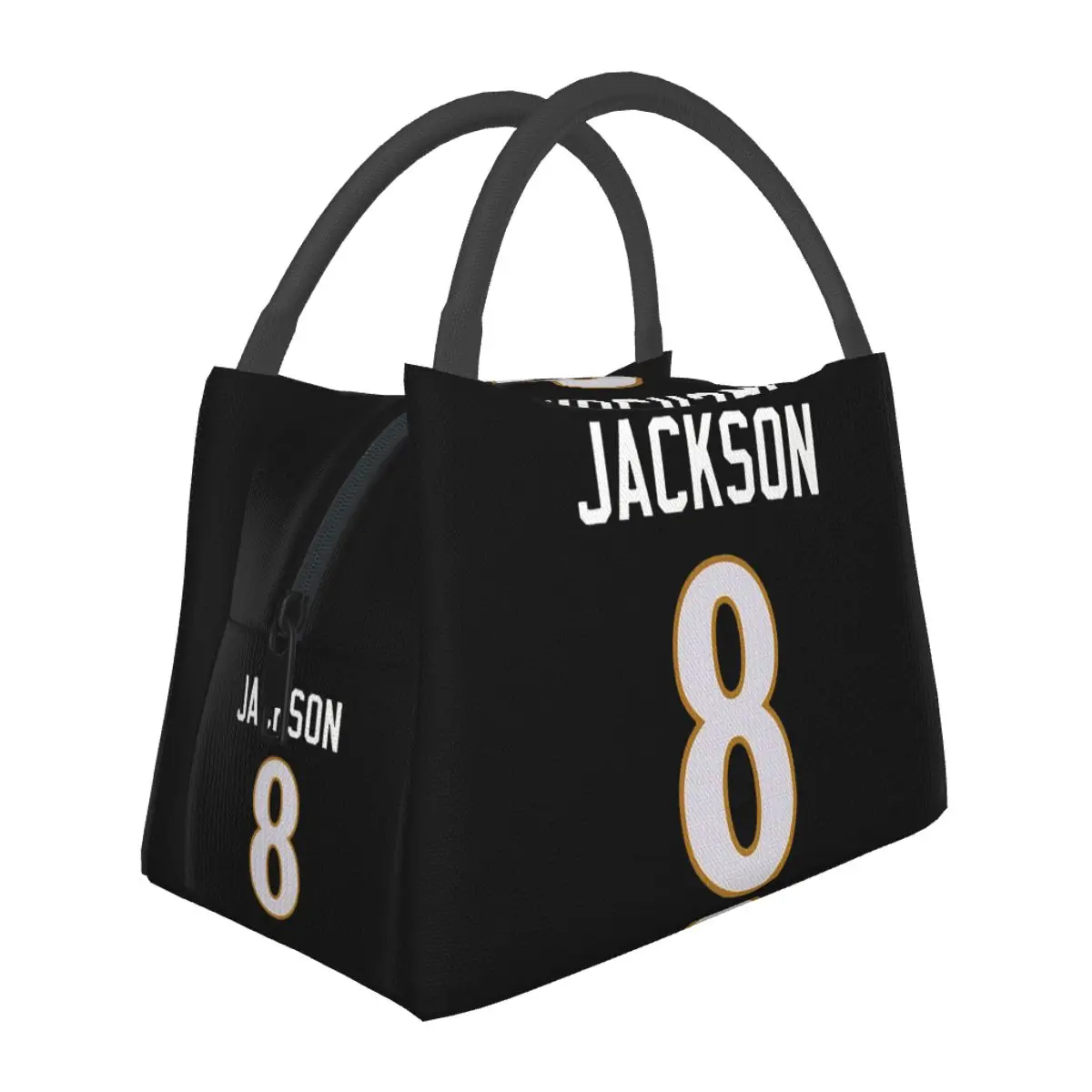 Lamar Jackson Lightweight Handheld Insulated Lunch Bag Aluminum Foil Liner for Adults Students Travel Picnic