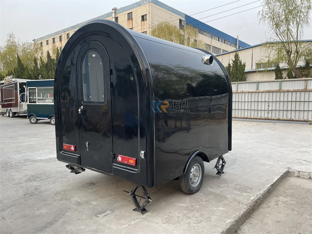 รถเข็นพิซซ่าอาหารจานด่วนรถเข็นขายอาหารเคลื่อนที่ร้านอาหารอุปกรณ์ครัวเต็มตู้ฮอตดอกไอศกรีมรถตู้รถบรรทุกอาหาร