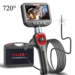 Ralcam Articolazione 360/720 °   Telecamere per ispezione endoscopio da 6,2 mm con 6 LED, cavo semirigido impermeabile IP67