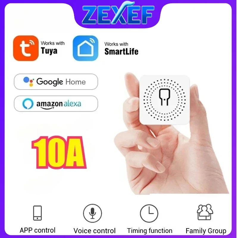 16A/20A Wifi Mini Switch With Control Google Home Sale 2-way Module Life APP Remote Cozy for Alexa Google Home Voice Control