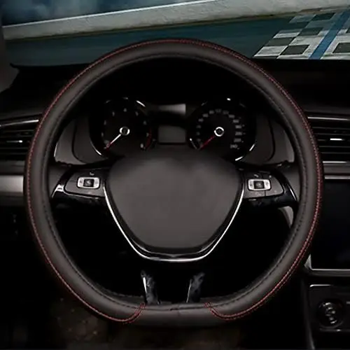 

Durable 21" PU Leather Steering Wheel Cover – Universal Anti-Slip & Breathable for Car, Truck, SUV