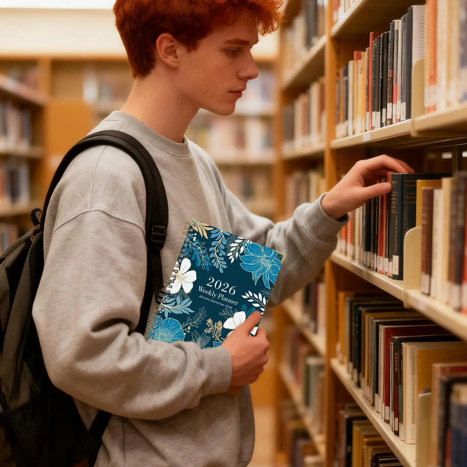 2026 المخططين التوأم سلك ملزمة المفكرة التقويم الأسبوعي مخطط كتاب مع علامات التبويب للطلاب المعلمين الأعمال مكتب المدرسة المنزل #2