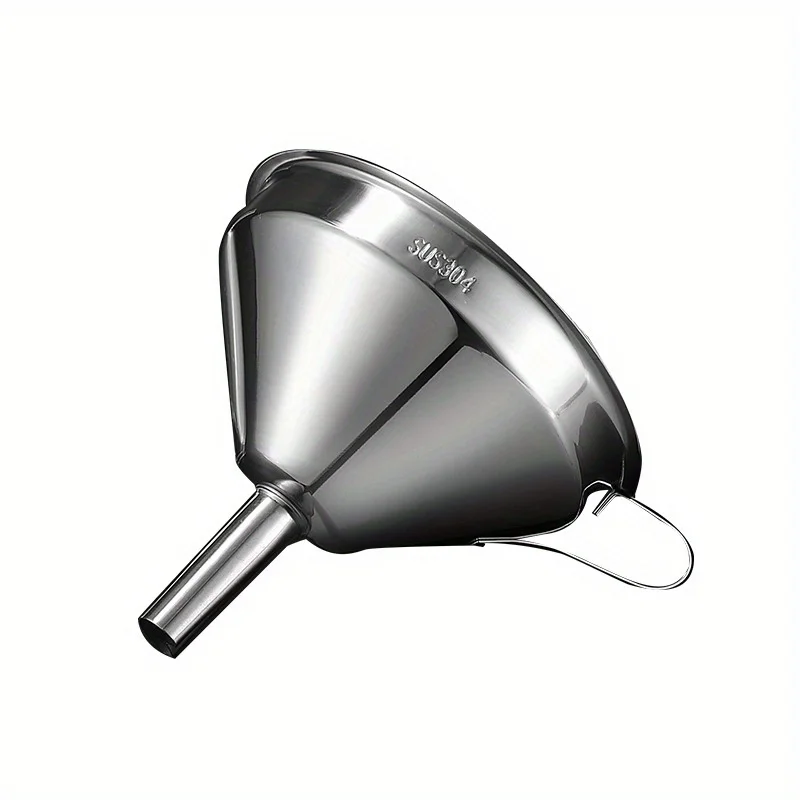3 pcs/pack Funnel for filling bottles, kitchen tool with filter and 200 mesh filter for edible oil funnel, tea oil Juice view 5