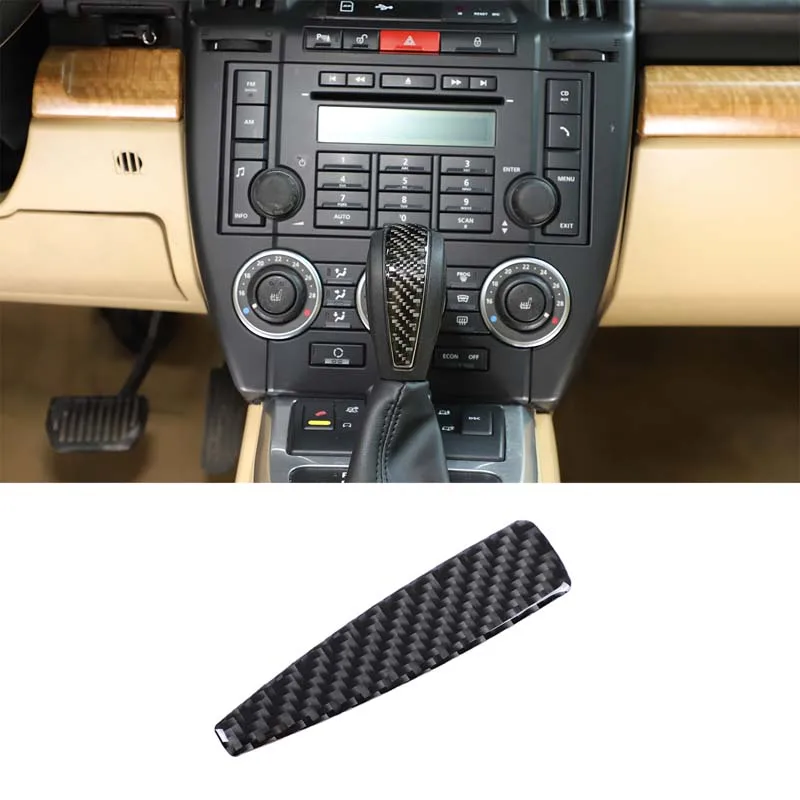 

For Land Rover Freelander 2 LR2 2007-2012 Car Gear Shift Knob Head Cover Trim Stickers Soft Carbon Fiber Interior Accessories