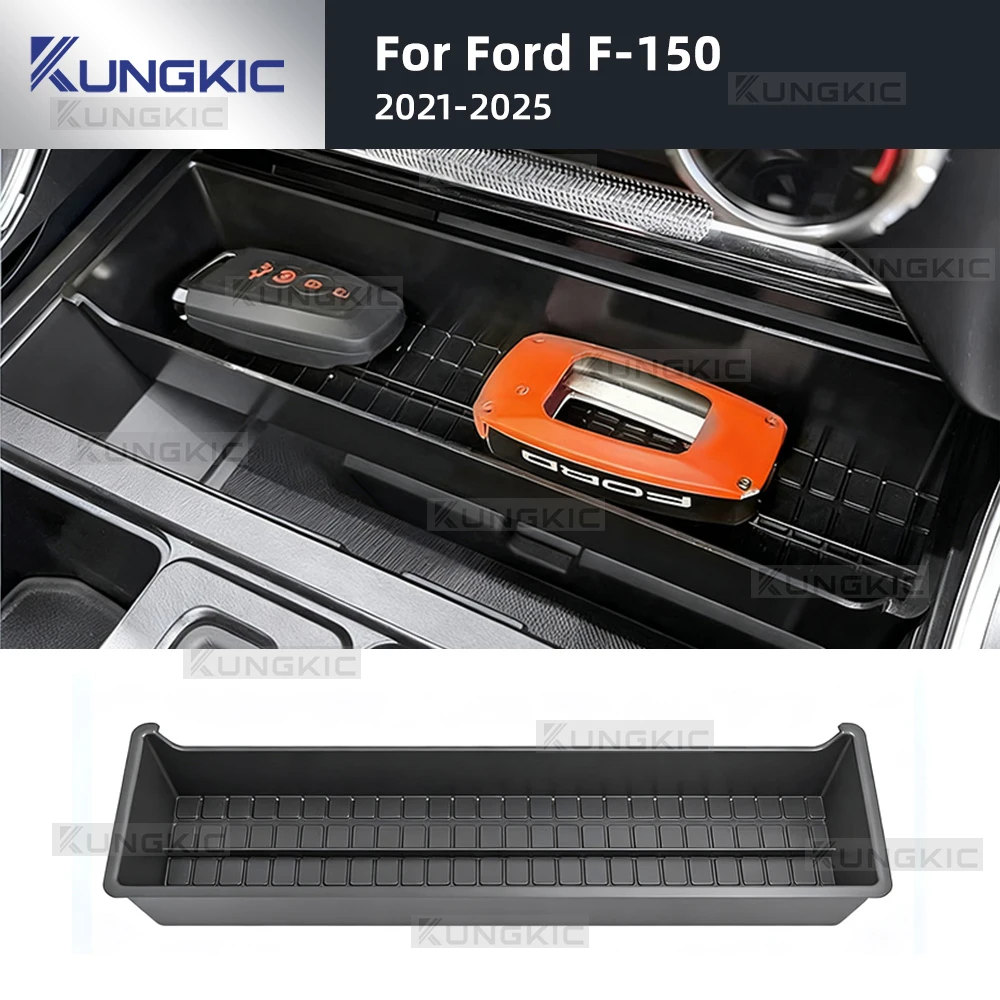 

Car Armrest Storage Box Console Gear Shift Lever For Ford F-150 2021 2022 2023 2024 2025 Modification Organizer Accessory