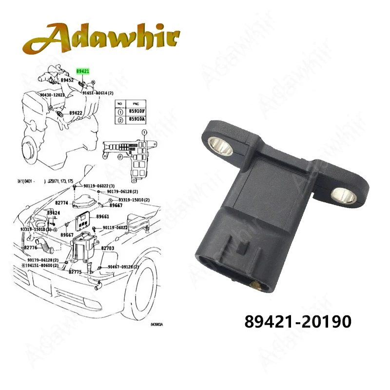 

Датчик абсолютного давления в коллекторе MAP для Suzuki Jimny Hardtop 1.3i 16V SUV Benzyna 1998-2008 0798004990