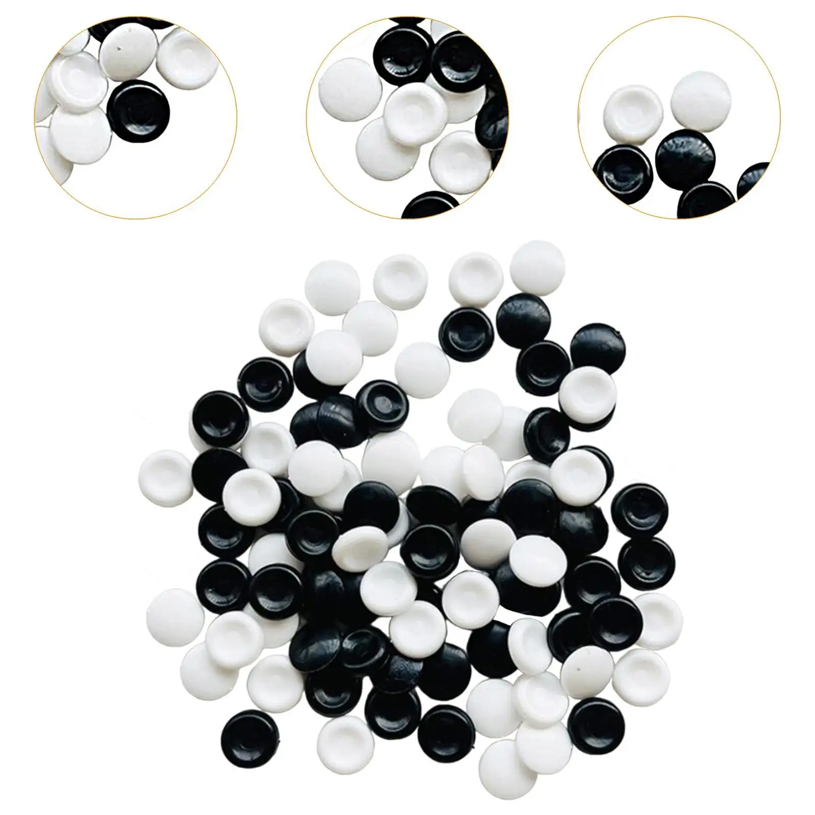 100 Pieces for Strategy Play - Classic Chinese Board Game Stones for Kids and Adults
