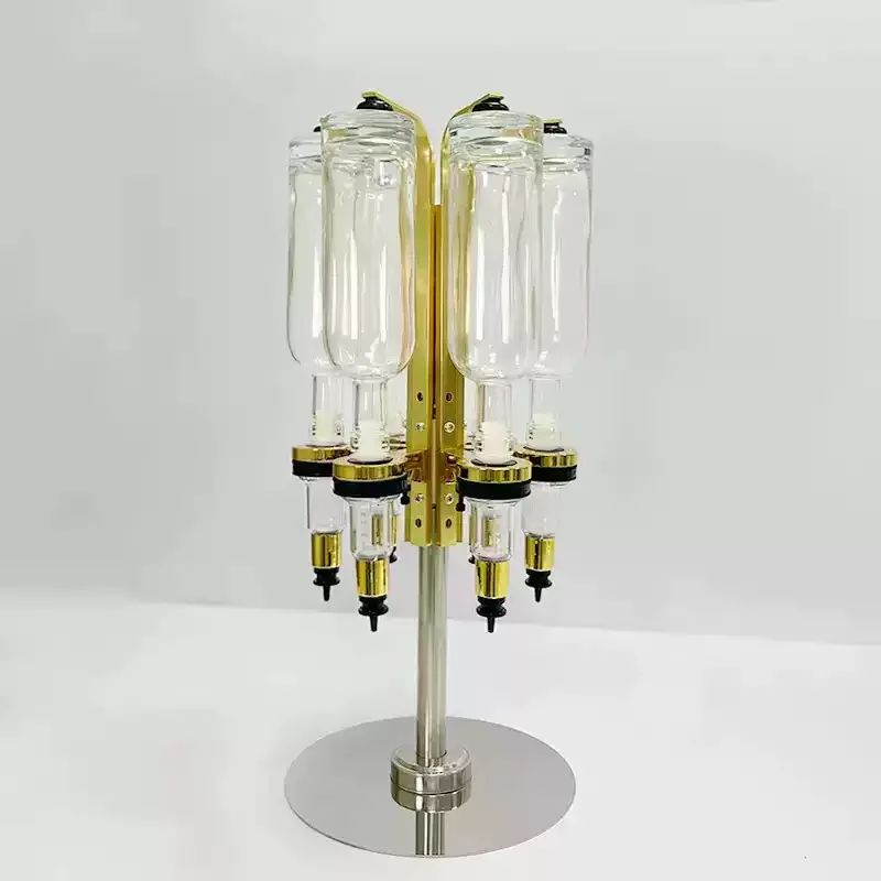 Suitable for Bulk Perfume Bar, Six-pump Rotary Packer, Cross-border Perfume DisplayStand, Aromatherapy Set, Golden Display Stand