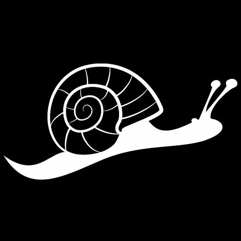 Cute Interesting Snail Car Sticker Car and Motorcycle Body Exterior Waterproof and Sunscreen Vinyl Car-styling Decals,16cm*8cm